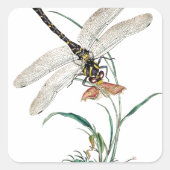 Dragonfly Magic Vierkante Sticker (Voorkant)