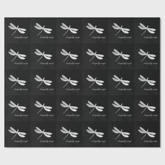 Dragonfly Magic Wrapping Paper Cadeaupapier (Vlak)