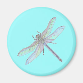 DRAGONFLY-magneet (blauw) Magneet
