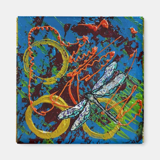 DRAGONFLY-magneet Magneet (Voorkant)