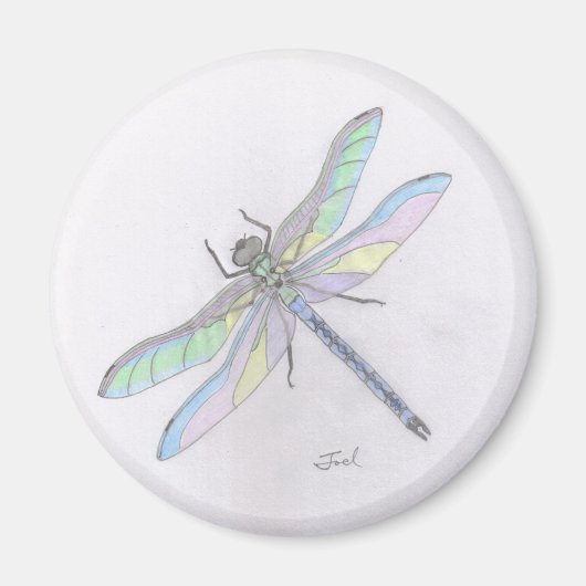 DRAGONFLY magneet (rond) (Voorkant)