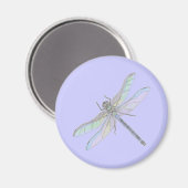 DRAGONFLY magnet (lavender) (Voorkant / Achterkant)