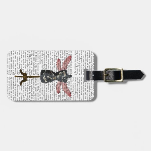 Dragonfly Mannequin Bagagelabel (Voorkant horizontaal)