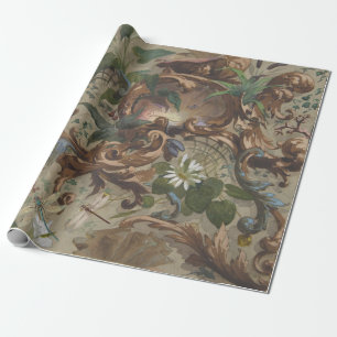 Dragonfly Marsh Cattail Lelie Frans Wetland Cadeaupapier