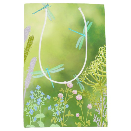 Dragonfly Meadow Medium Cadeauzakje (Voorkant)
