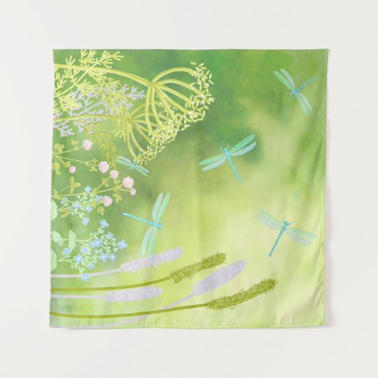 Dragonfly Meadow Wandkleed (Voorkant (horizontaal))