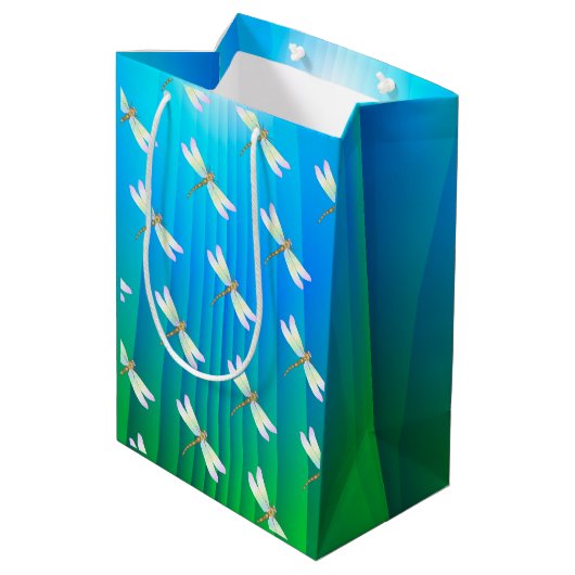 Dragonfly Medium Cadeauzakje (Achterkant Gekanteld)