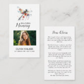 Dragonfly Memorial Gedicht Funeral Prayer Kaart (Voorkant / Achterkant)