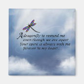 Dragonfly Memorial Poem Magneet (Voorkant)