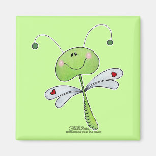 Dragonfly met harten magneet