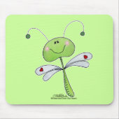 Dragonfly met harten muismat (Voorkant)