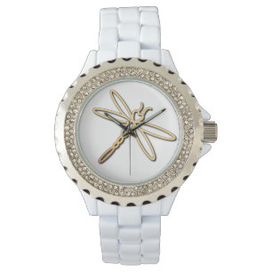 Dragonfly met harthoofd horloge