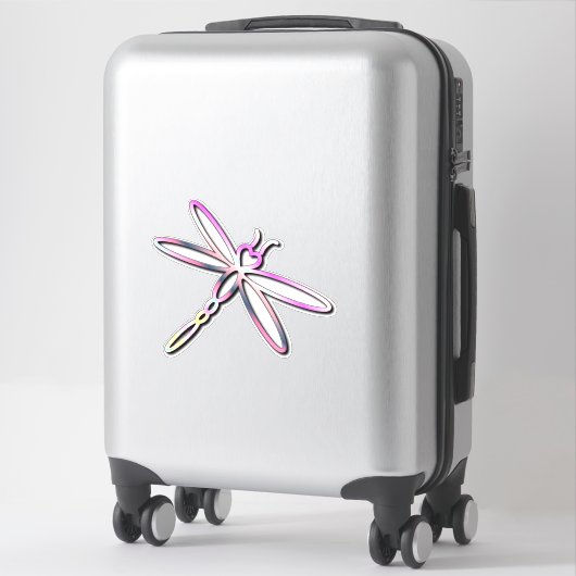 Dragonfly met harthoofd sticker (Koffer)