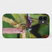 Dragonfly met witte bloemen Case-Mate iPhone case (Achterkant (horizontaal))