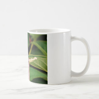 Dragonfly met witte bloemen koffiemok