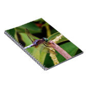 Dragonfly met witte bloemen notitieboek (Rechterzijde)