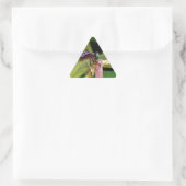Dragonfly met witte bloemen sticker (Tas)