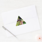 Dragonfly met witte bloemen sticker (Envelop)