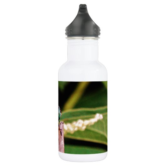 Dragonfly met witte bloemen waterfles  (Rechts)