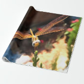 Dragonfly met zonlicht-gele vleugels cadeaupapier (Uitgerold)