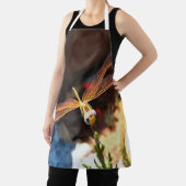 Dragonfly met zonlicht-gele vleugels schort (Insitu)