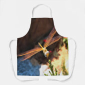 Dragonfly met zonlicht-gele vleugels schort (Voorkant)