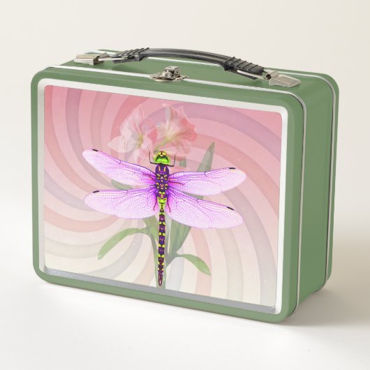 Dragonfly Metal Lunch Box (Voorkant)