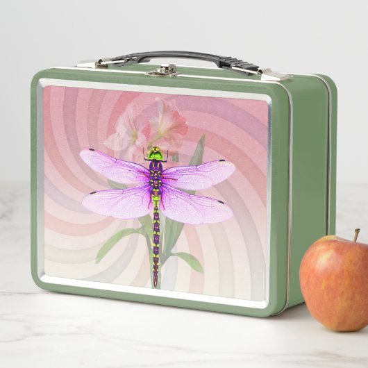 Dragonfly Metal Lunch Box (In situ)