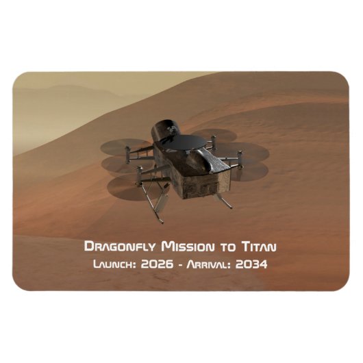 Dragonfly Mission to Titan Magneet (Horizontaal)