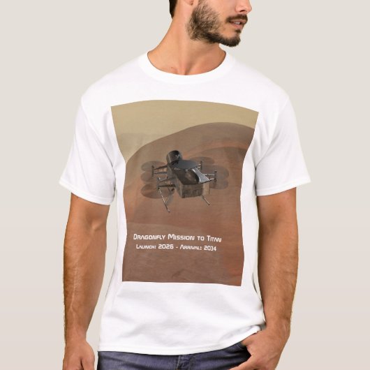 Dragonfly Mission to Titan T-shirt (Voorkant)