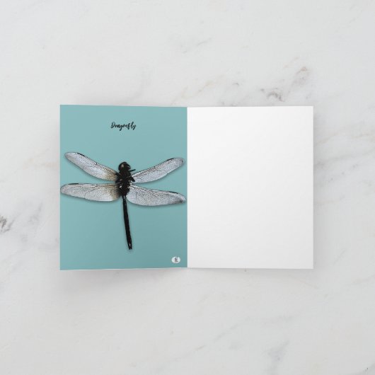 DRAGONFLY MODERN FOTO NOTE KAART (Binnen)