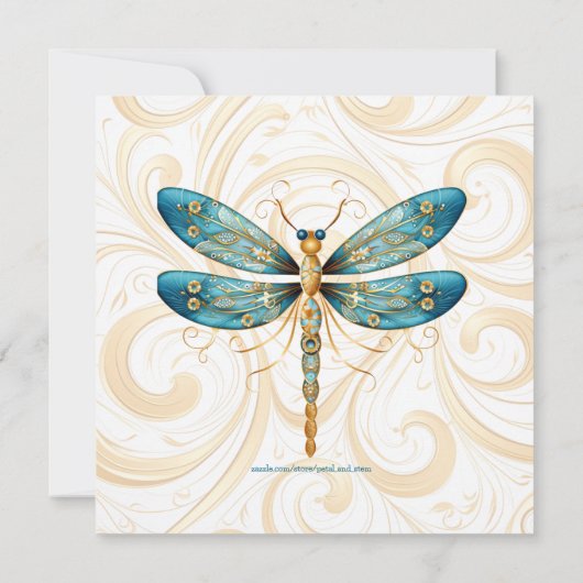 Dragonfly Moederdag Brunch Kaart (Achterkant)