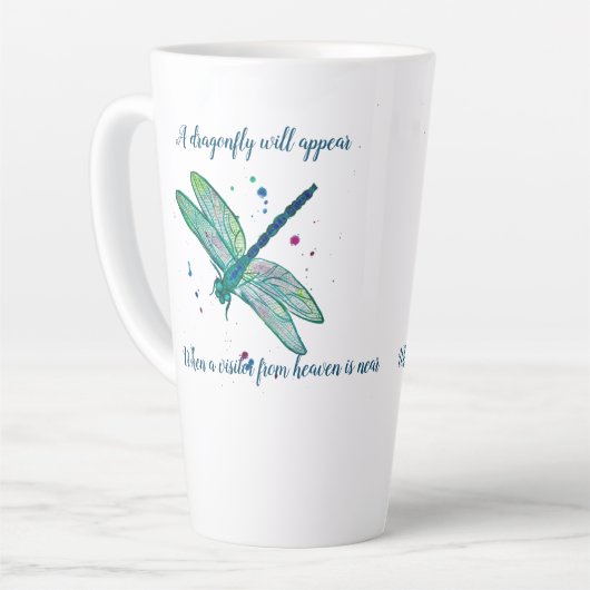 Dragonfly-mok Latte Mok (Linkerhoek)