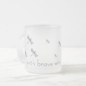 Dragonfly-Mok Matglas Koffiemok (Voorkant links)