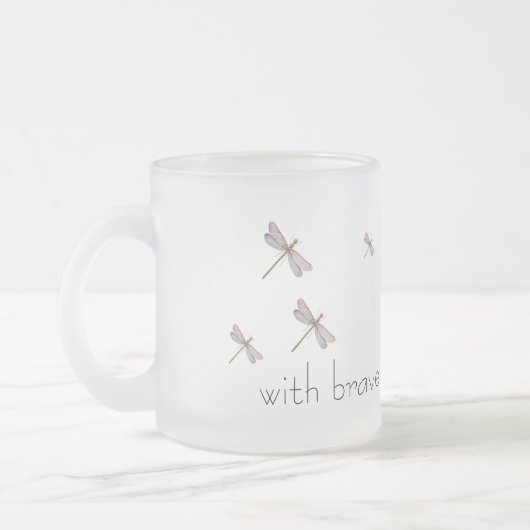 Dragonfly-Mok Matglas Koffiemok (Links)