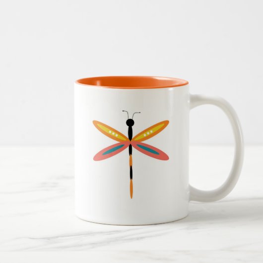 Dragonfly-Mok Tweekleurige Koffiemok (Rechts)