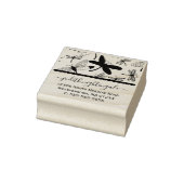 Dragonfly monogram retouradres rubberstempel (Stempel)