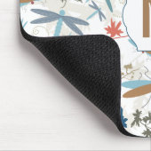 Dragonfly Multi Colored Monogram Patroon Muismat (Hoek)