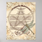DRAGONFLY MYTHOLOGY POSTER (Voorkant)