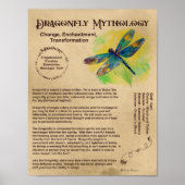 DRAGONFLY MYTHOLOGY POSTER (Voorkant)