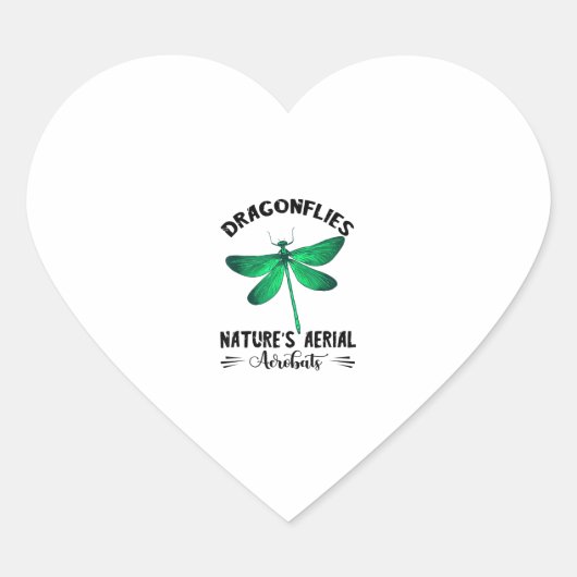 Dragonfly Nature Insect Nature's Aerial Acrobat Dr Hart Sticker (Voorkant)