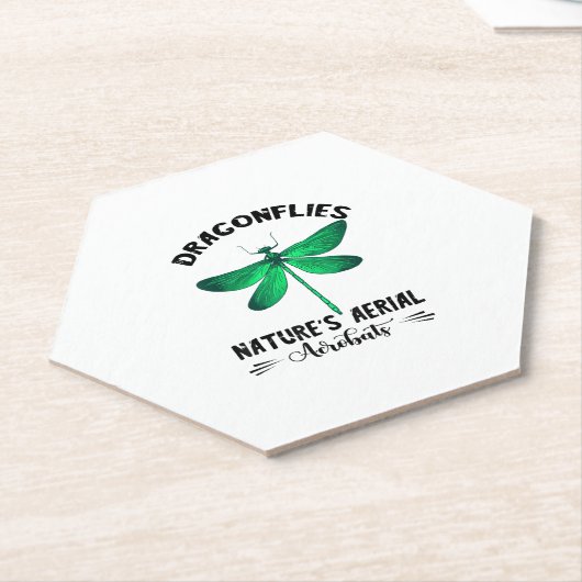 Dragonfly Nature Insect Nature's Aerial Acrobat Dr Kartonnen Onderzetters (Schuin)