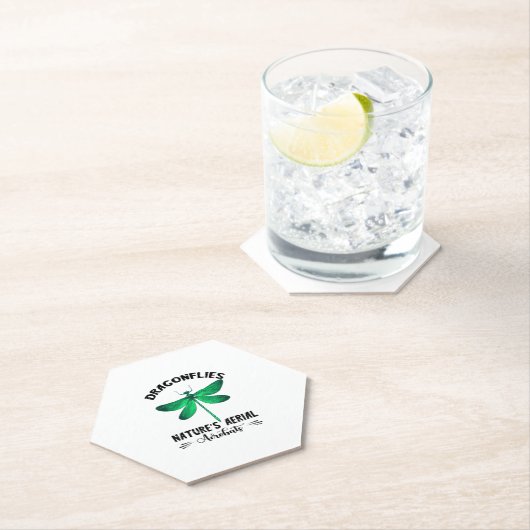 Dragonfly Nature Insect Nature's Aerial Acrobat Dr Kartonnen Onderzetters (Insitu)