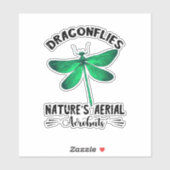 Dragonfly Nature Insect Nature's Aerial Acrobat Dr Sticker (Vel)