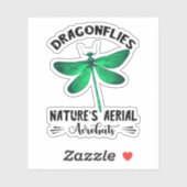 Dragonfly Nature Insect Nature's Aerial Acrobat Dr Sticker (Vel)
