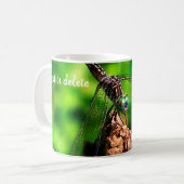 Dragonfly-Natuur, gepersonaliseerd Koffiemok (Voorkant links)