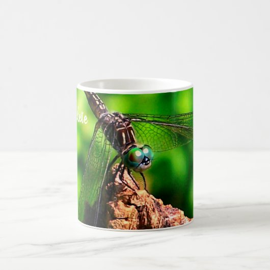 Dragonfly-Natuur, gepersonaliseerd Koffiemok (Center)