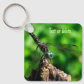 Dragonfly-Natuur, gepersonaliseerd Sleutelhanger (Voorkant)