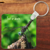 Dragonfly-Natuur, gepersonaliseerd Sleutelhanger (Achterkant)