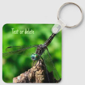 Dragonfly-Natuur, gepersonaliseerd Sleutelhanger (Achterkant)